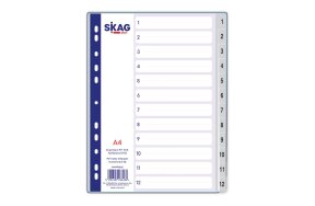 NUMERICAL INDEX 1-12 SKAG